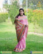 সুতি গ্রামীন চেক শাড়ী - Image 8