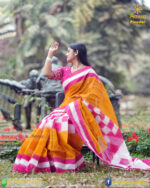 সুতি ইকাত শাড়ি - Image 4