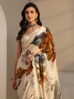 স্টোন ওয়ার্ক শাড়ী - Image 2